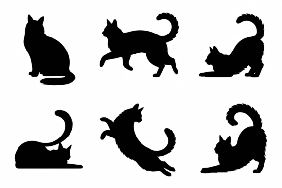 Black Cat Silhouettes Collection