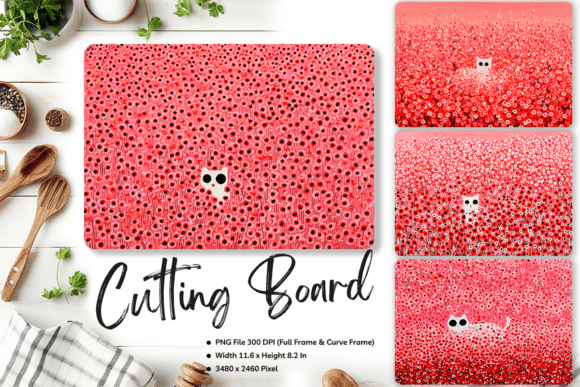 Cat Cutting Board Animal Chopping Board