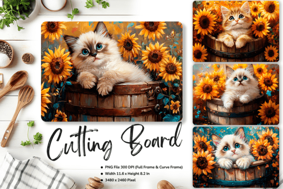 Cat Cutting Board Animal Chopping Board3