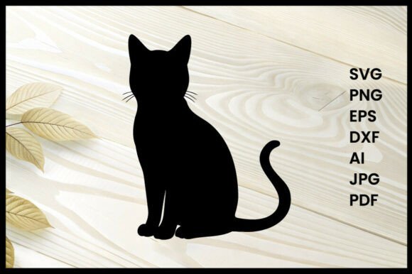 Cat Silhouette Vector Illustration