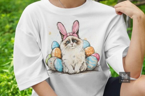 Easter Cat Lover Sublimation PNG
