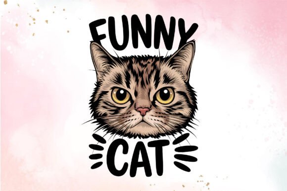 Funny Cat Sublimation PNG