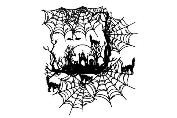 Halloween Cat Horror Design