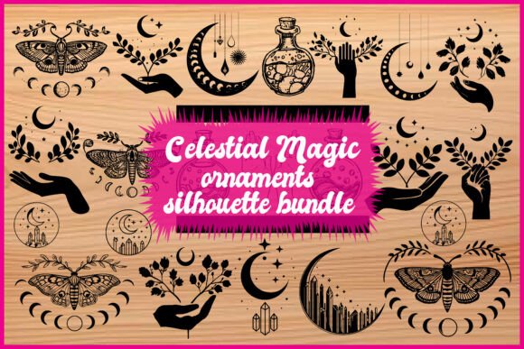 Mystical Moon Cat Clipart Review